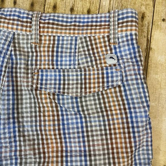 Tommy Bahama Bermuda Shorts Gingham Check Size 33 - Picture 4 of 7